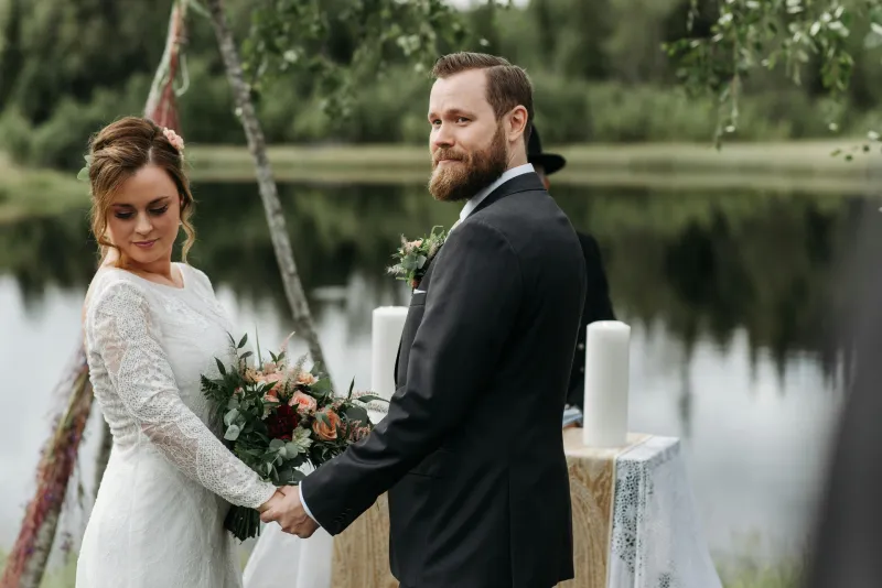 Original photo of a meaningful moment ready to become a coloring page